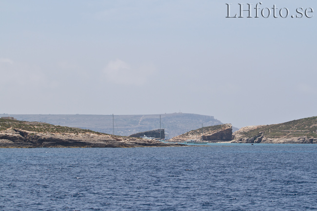 Båtresa från Sliema till Gozo. Blue Lagoon, Comino